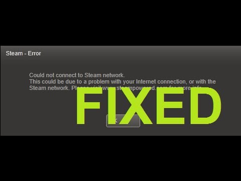 could not connect to steam network